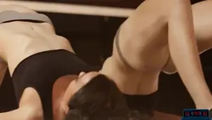 Fitness babes get naked during their tough abs workout