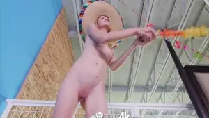 Tiny Skinny teen Kristy May enjoys a sexy fuck fiesta