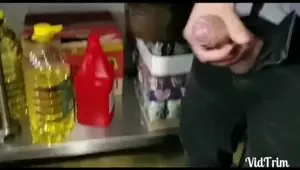 Cum floods out from step mother mouth sucking step son dick in the car