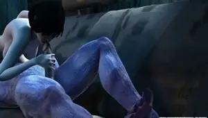 3d animation hot fucking in the sofa