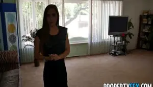 PROPERTY SEX Client fucks hot petite realtor in homemade sex video
