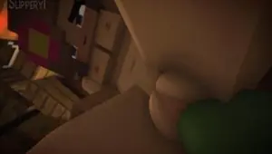 Minecraft Whore Gets Fucked