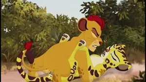 Kion Mates with Fuli outside Pride Land