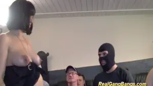 REALGANGBANGS german pregnant teen enjoys gangbang
