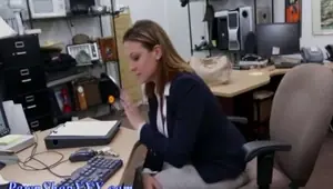 Real big tit amateur eats cock