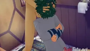 Boku No Hero Yaoi Deku Sucks Bakugou Dicks and a public toilet Kim Triple X