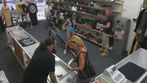 XXXPAWNSHOPS Ebony pawnshop amateur facialized for cash