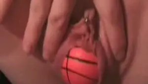 ALL OF GFS Tennis ball and other toys deep in vagina