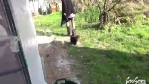 Farm girl fucked in the ass by a stranger