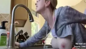 I fucked my classmate in the kitchen
