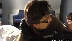 NEW OLD YOUNG Innocent Teen fucked in her mouth and pussy by old man Hot young teen
