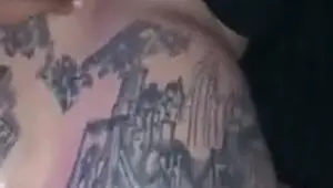 fat tatted white ass gets anal