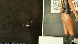 Gloryhole toyed hottie