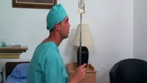 LINGERIE VIDEOS Busty blonde nurse fucked in sexy knee high boots