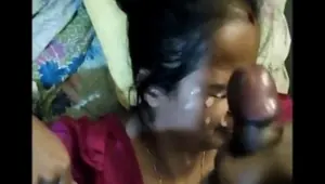 Telangana desi aunt in red blouse wants thick hot cum facial