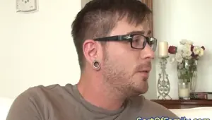 OUT OF THE FAMILY Teen assfucked before cumshot on pussy