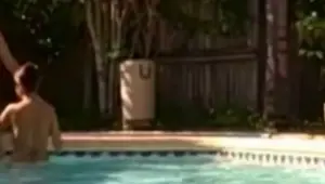Amateur Couple Screw In The Pool In Sunny Florida Brandon Areana