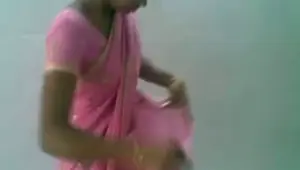 Cute Indian Desi Girl in Pink Saree Sucking and Fucking