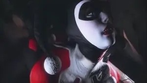 Batwoman Harley Quinn BLOWJOB BATMAN batgirl blowjob DC batman Quin sucking penis swallowing cum