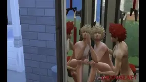 Boku No Hero Kirishima Fucks Bakugou in the Gym Kim Triple X