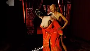 New bride and neighbor on wedding night Hentai 3D uncensored v348