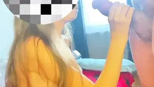 Tight pussy stepsister sucks it on me and wants me to fuck her with my dick thick and me