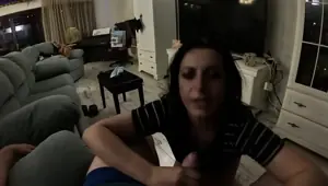 Caught by My Neighbor POV Blowjob, Doggy Cum on Face 299