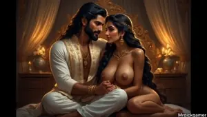 Indian sexy aunty with her stepson's and his friends