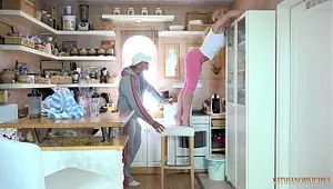 Your stepsister accidentally stuck on your hard dick! Taboo sucking!