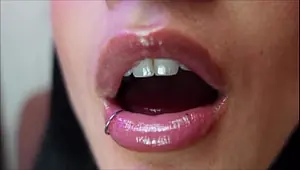 Mouth drool and countdown joi