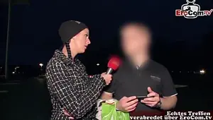 german street casting girl ask guy for sex