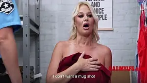 Curvy Housewife Caught Stealing Condoms To Cheat. Gets Cornered By The Store Cop BadMylfs