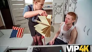 TUTOR . English tutor is misleading and fucked in pussy by cunning stud