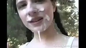 Public Cumshot Lena Ramon Walks in Public wearing huge Rodney Blast