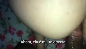 Cuckold encouraging wife to take cock in ass, gifted eater