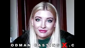 Russian beauty moans in her first anal casting
