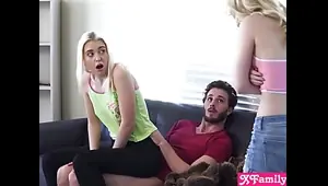 Adopted sister Lily Rader jealous on stepsister Chloe Cherry fucking bro
