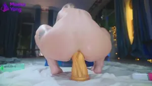 Teen Extreme Deep Anal Stretching Training with my new HankeyToy Dildo