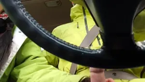 "Oops! I spilled some cum!" Road Head with Creamy Mouthpie Swallow