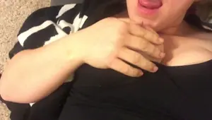 Pale Redhead Sucks Tits, Edges Clit Partt 1
