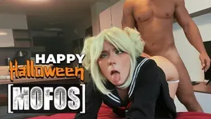 MOFOS These Hot Teens Dress In Cosplay For Halloween! A Compilation
