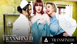TRANSFIXED Doctor Dee Williams Khloe Kay Talk Ella Hollywood Into A 3 Way Examination